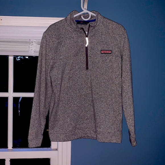 Vineyard Vines Quarter Zip, Size M, Light Grey - Picture 1 of 3